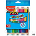 Цветни моливи Maped Duo Color’ Peps Многоцветен 18 Части