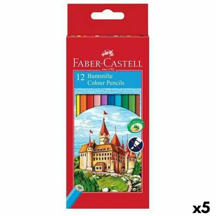 Цветни моливи Faber-Castell Многоцветен (5 броя)