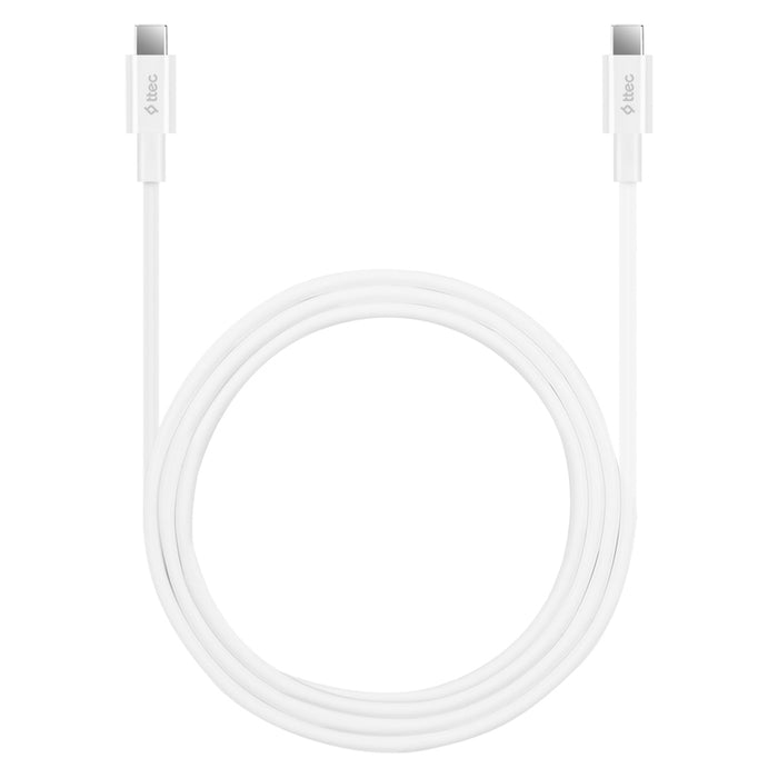 КАБЕЛ TTEC TYPE-C 1.5 m 100w WHITE