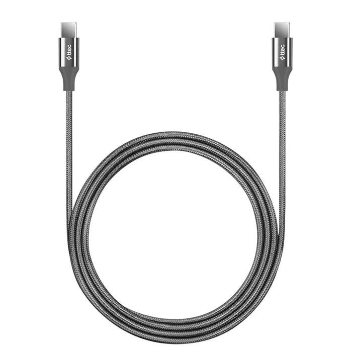 КАБЕЛ TTEC ALUMI TYPE-C 1.5 m 100w GREY