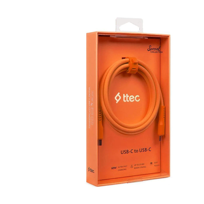 КАБЕЛ TTEC TYPE-C 1.2m 60W NEON