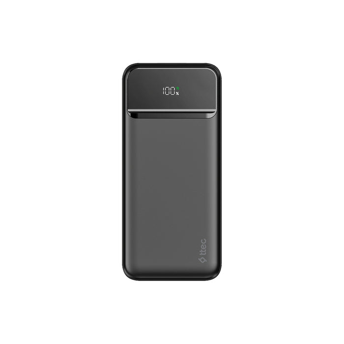 ВЪНШНА БАТЕРИЯ TTEC ReCharger LCD 20000 mAh Black