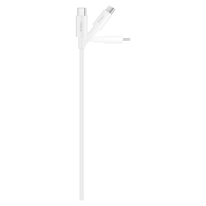КАБЕЛ TTEC TYPE-C 30CM 65W WHITE