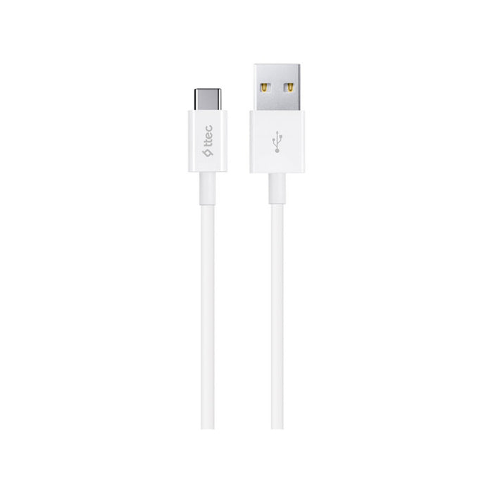 КАБЕЛ TTEC TYPE-C TO USB-A 1.2 m WHITE