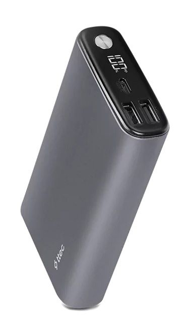 Портативна батерия ttec - ReCharger Pro, 15 000 mAh, сива
