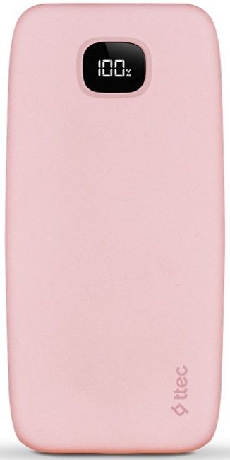 Портативна батерия ttec - ChargeUp Pro, 20 000 mAh, розова