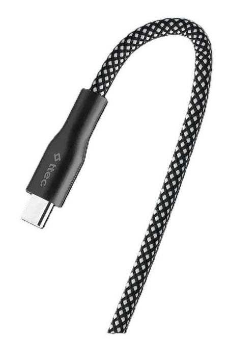 Кабел ttec - AlumiCable Stick, Type-C/Type-C, 60W, сив