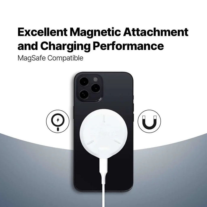Безжично зарядно Ttec – AirCharger M Pro, 15W, Qi2, бяло