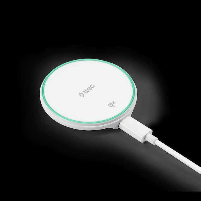 Безжично зарядно Ttec – AirCharger M Pro, 15W, Qi2, бяло