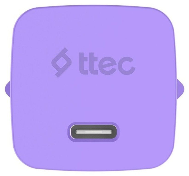 Зарядно устройство ttec - SmartCharger, 45W, USB-C, лилаво