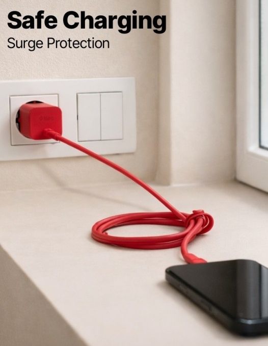 Зарядно устройство ttec - SmartCharger, 45W, USB-C, червено