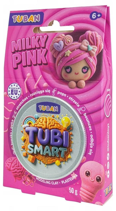 Сензорна маса за моделиране Tuban - Tubi Smart, 50 g, Milky Pink