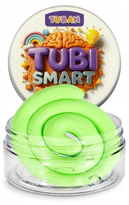 Сензорна маса за моделиране Tuban - Tubi Smart, Neo, 50 g, зелен неон