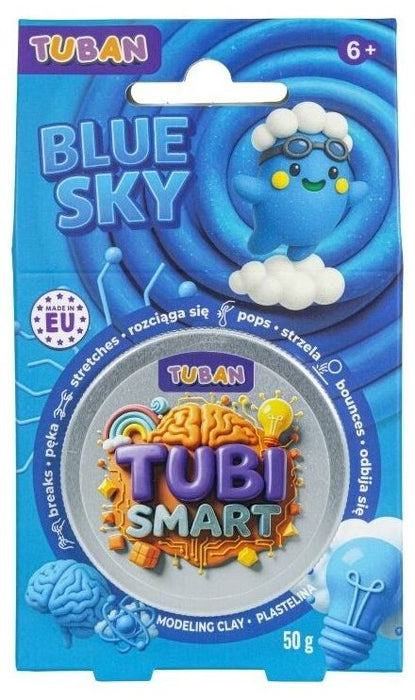 Сензорна маса за моделиране Tuban - Tubi Smart, 50 g, Blue sky