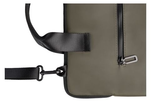 Чанта за лаптоп Tucano - Gommo Slim Brief, 15.6"/16", зелена