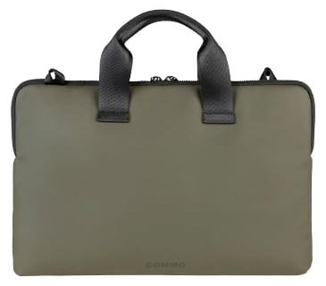 Чанта за лаптоп Tucano - Gommo Slim Brief, 15.6"/16", зелена