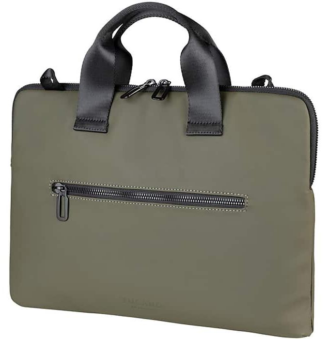 Чанта за лаптоп Tucano - Gommo Slim Brief, 15.6"/16", зелена