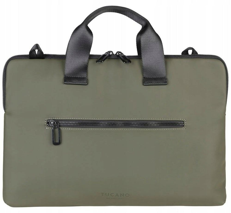 Чанта за лаптоп Tucano - Gommo Slim Brief, 15.6"/16", зелена
