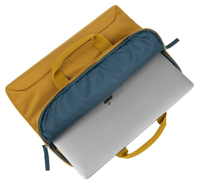 Чанта за лаптоп Tucano - Smilza, за 14''/MacBook Air 15'', жълта