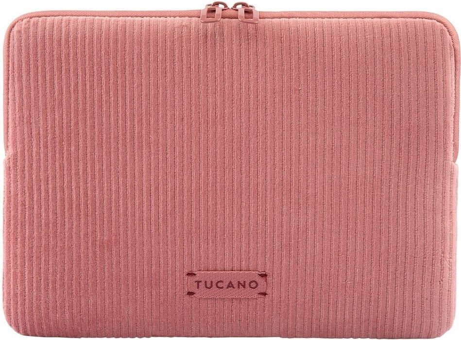 Калъф за лаптоп Tucano - Velluto 2, MacBook Pro 14" / Laptop 13", розов