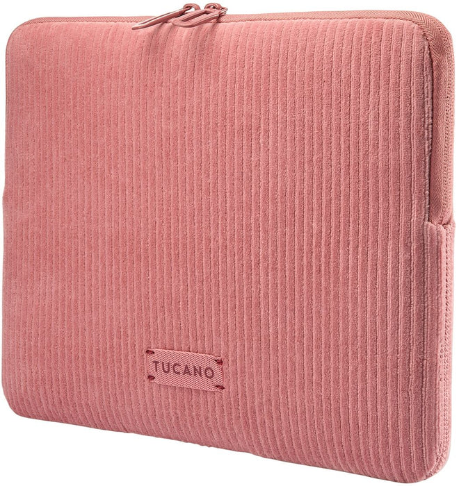 Калъф за лаптоп Tucano - Velluto 2, MacBook Pro 14" / Laptop 13", розов