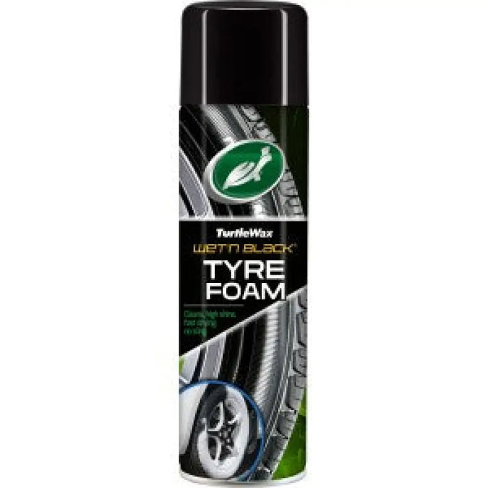 TURTLE WAX WET‘N’BLACK TYRE FOAM 500ML Почистване на гуми