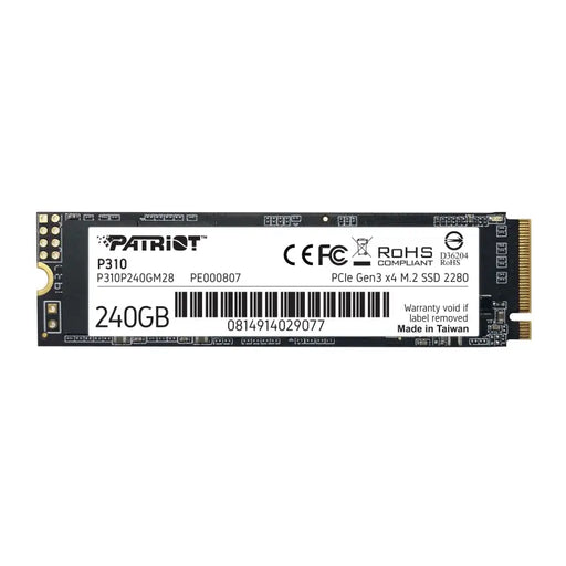 Твърд диск Patriot P310 240GB M.2 2280 PCIE
