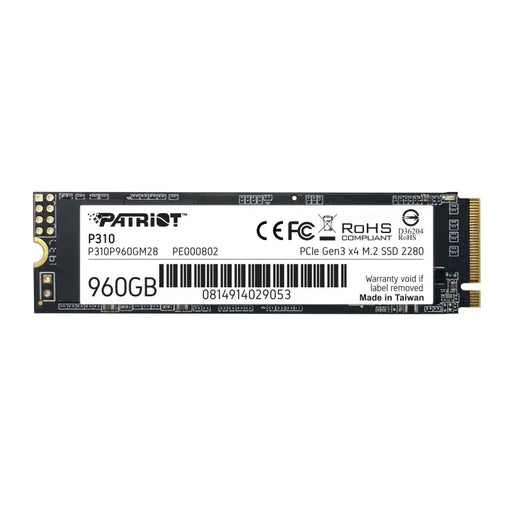 Твърд диск Patriot P310 960GB M.2 2280 PCIE