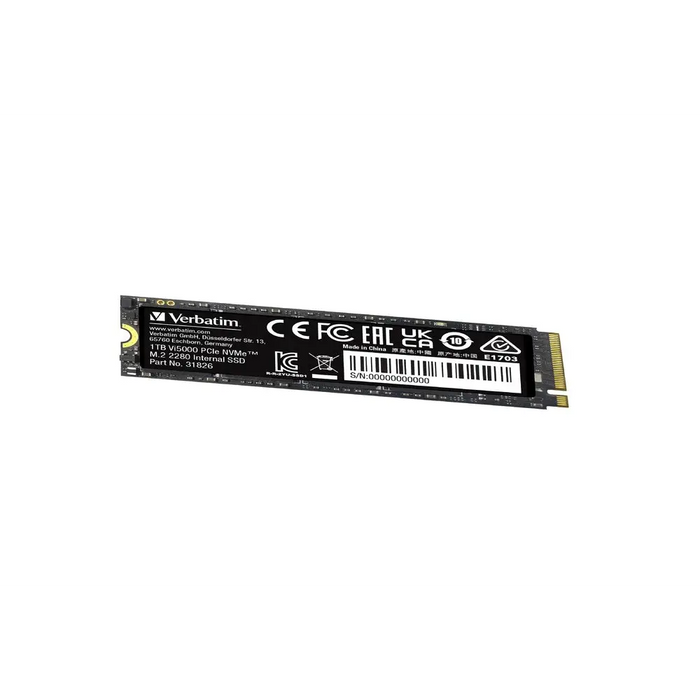 Твърд диск Verbatim Vi5000 Internal PCIe NVMe M.2 SSD 1TB