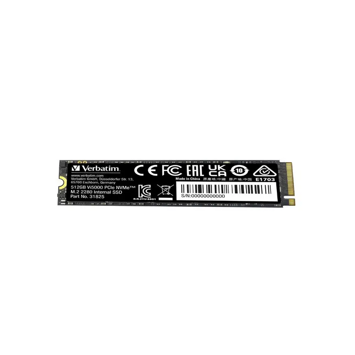 Твърд диск Verbatim Vi5000 Internal PCIe NVMe M.2 SSD 512GB