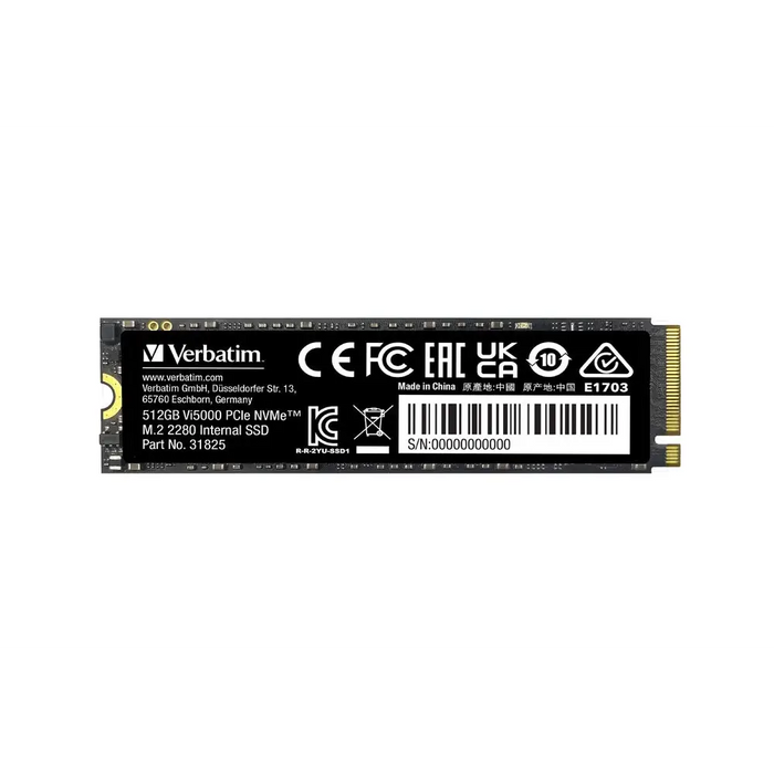 Твърд диск Verbatim Vi5000 Internal PCIe NVMe M.2 SSD 512GB