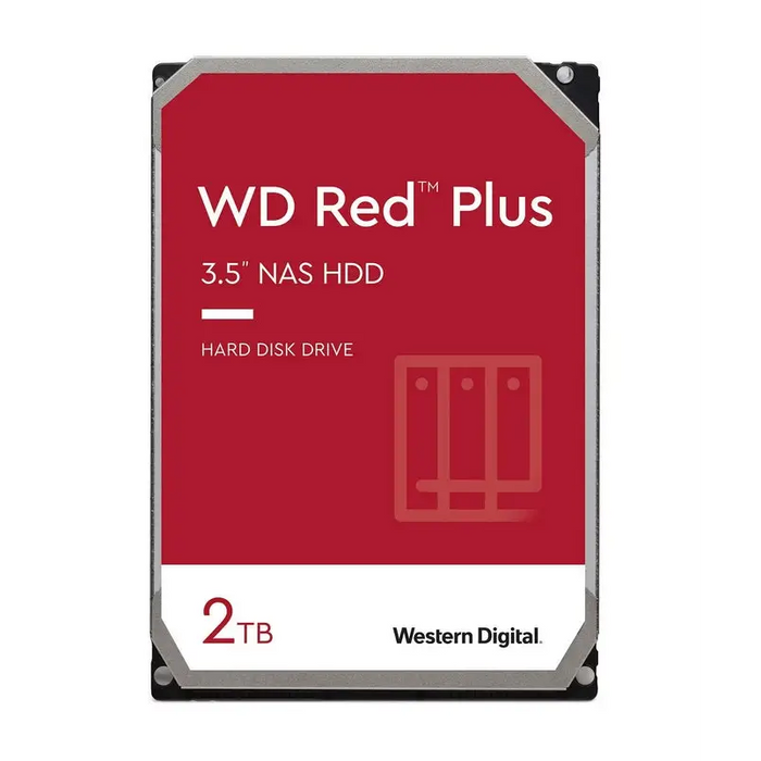 Твърд диск Western Digital Red 2TB Plus (3.5’ 128MB 5400 RPM