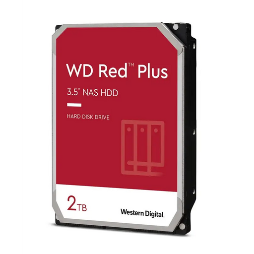 Твърд диск Western Digital Red 2TB Plus (3.5’ 128MB 5400 RPM