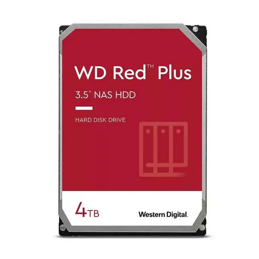 Твърд диск Western Digital Red 4TB Plus (3.5’ 256MB 5400 RPM