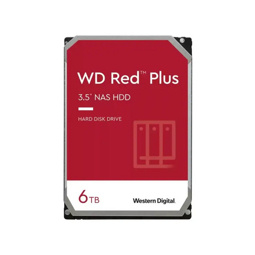 Твърд диск Western Digital Red 6TB Plus (3.5’ 256MB 5400 RPM