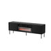 ТВ шкаф Cama CORTINA 180x40x60 черен + черна камина