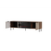 ТВ шкаф ALMERA 180.5x42x52.5 орех/кашмир + черна камина