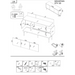 ТВ шкаф Cama 3D MOUNTAIN 154x40x55 черен + златен
