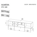 ТВ шкаф Cama ALMERA 180.5x42x52.5 орех/кашмир