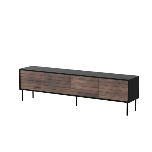 ТВ шкаф Cama CORTINA 4D 200x40x55 черен/орех