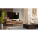 ТВ шкаф Cama CORTINA 4D 200x40x55 черен/орех