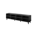 ТВ шкаф FARO 200x42x52 черен мат + дъб крафт