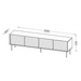 ТВ шкаф Cama CORTINA 4D 200x40x55 черен