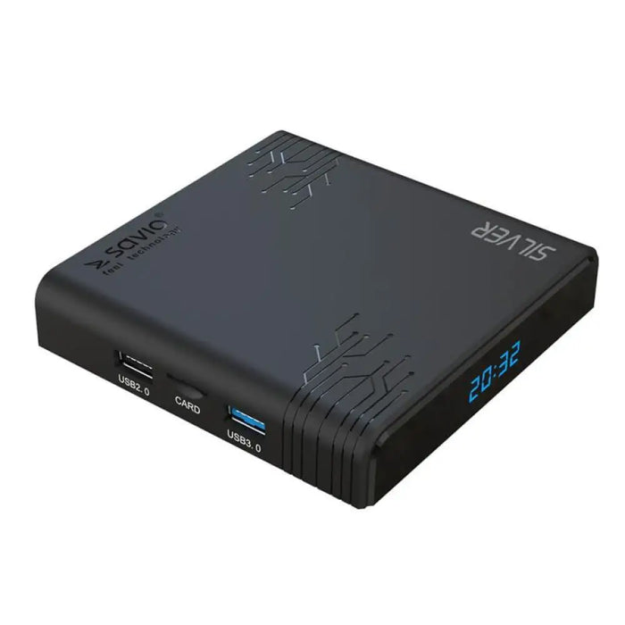 TV SMART плейър SAVIO TV BOX TB S01 SILVER ANDROID 8K 16 2