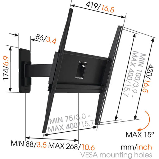 TV СТОЙКA VOGELS MA3030 ЧЕРЕН