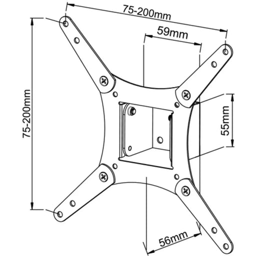 TV СТОЙКA VIVANCO 37973 ЧЕРЕН