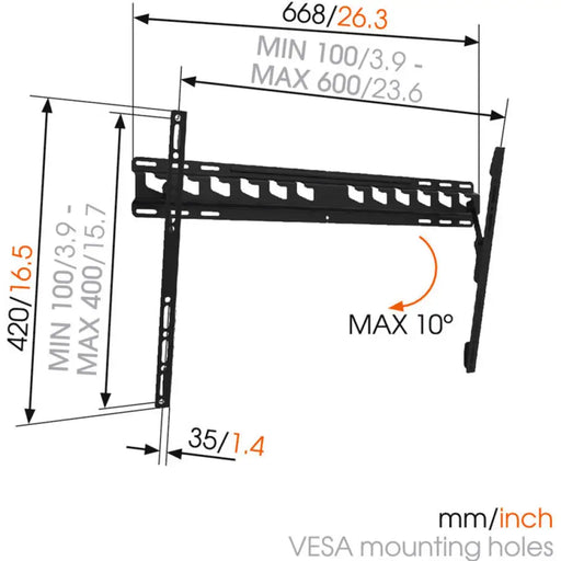 TV СТОЙКA VOGELS MA4010 ЧЕРЕН
