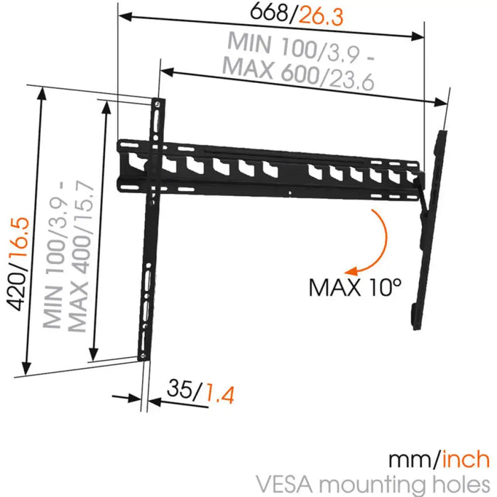 TV СТОЙКA VOGELS MA4010 ЧЕРЕН