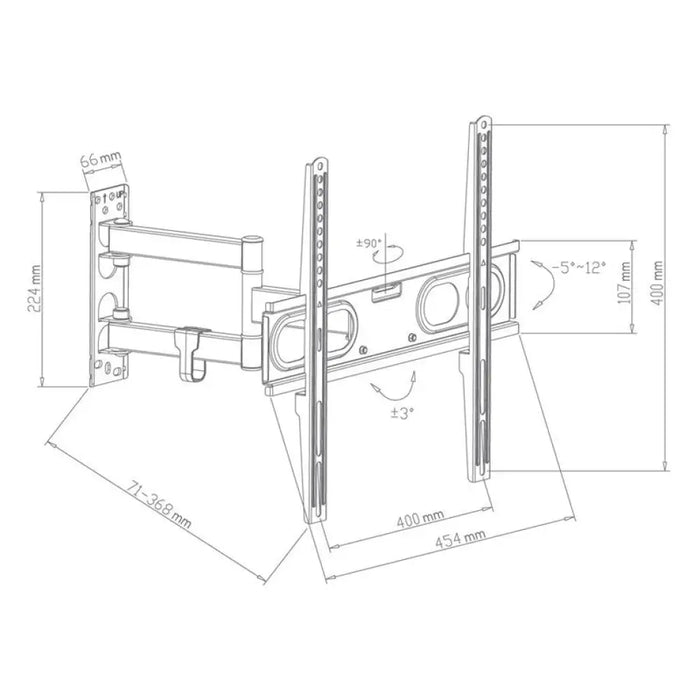 TV Стойка XMART 2660 MR2 ЧЕРЕН