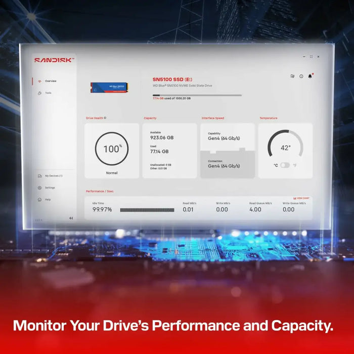 Твърд диск Western Digital WDS100T5B0E 1 TB SSD